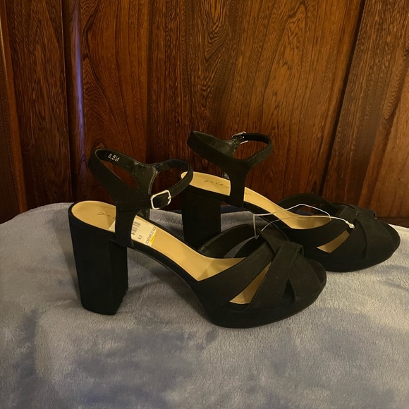 jellypop black sandals